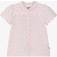 Molo Blouses & Tunics Molo Girls Dot Cotton Blouse - Pink/Black
