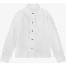 White Blouses & Tunics Angel's Face Teen Girls Ruffle Blouse - White