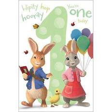 Peter Rabbit Age 1 Birthday Card
