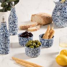 Dunelm Set of 3 Splatter Stoneware Ramekins - Blue Ramekin