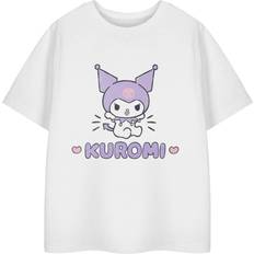 Hello Kitty Barnkläder Hello Kitty Girls Kuromi Heart Short-Sleeved T-Shirt - White