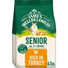 James Wellbeloved Cats Pets James Wellbeloved 1.5kg Natural Senior Complete Dry Cat Food Rich in Turkey