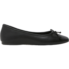 Schuh Lotta Square Toe Ballerina Flat Shoes - Black