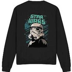 Star Wars Unisex Tröjor Star Wars Unisex Adult Street Glare Stormtrooper Sweatshirt - Black