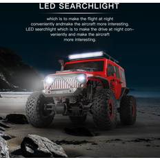 Tomtop Jms RC Car 2.4G 1/10 4WD Jeep Car SUV Brushed Motor Remote Control Off-road Crawler Car Red