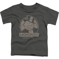 Trevco Monopoly Wink Toddler Short Sleeve T-Shirt - Charcoal