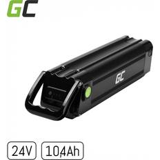 El-cykelbatterier & Opladere Green Cell GC Silverfish Batteri Til Ebike Elcykel 24V 10.4Ah 250Wh XLR