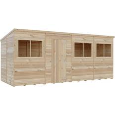 12.0 mm Sheds Shire 16x6 Shiplap Pent Shed (Building Area )