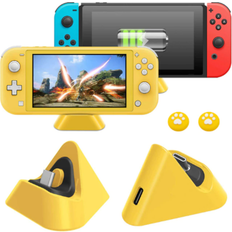 Charging Stations HOD Electronics Nintendo Switch Lite And Switch's Charging Dock Small Types Port Charger Station Blue