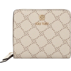 Nine West Lockup Zip Around Wallet - Mushroom Logo Milk