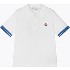 Moncler Polo Shirts Moncler Enfant Boys Cotton Polo Shirt - White