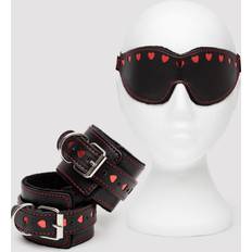 Heart Blindfold and Cuff Set 2 pcs