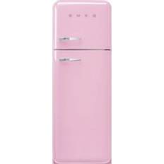 Pink smeg fridge freezer Smeg Right Hand Hinge FAB30RPK5UK 172cm High 70/30 Fridge Freezer Pink