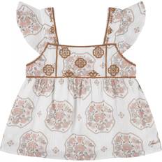 Blouses & Tunics Levi's Kids' Flutter Sleeve Top - Ivory Cotton Floral Print Blouse