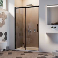 Porte Doccia Idralite Porta Doccia Mod Prime Black 150 cm 8 mm