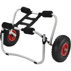 Canoa In.Tec Carrello Pieghevole in Alluminio per Trasporto Kayak Canoa