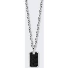 Harts Halsband Liu Jo Silver Och Svart Damsmycke