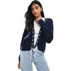 Hollister Cardigans Hollister Relaxed Open Cardigan - Navy
