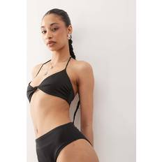 Weekday Mix & Match Twist Front Bikini Top - Black