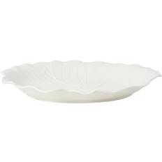 Stiernholm Flora Serveringsfat 28x22 cm Vit Uppläggningsfat