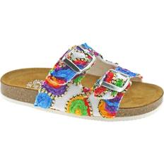 Lelli Kelly Sandals Lelli Kelly Multi Isabella Adjustable Strap Slider Sandals - Bianco
