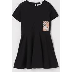 Organic Cotton Dresses Children's Clothing Burberry Kids Cotton Jersey Dress - Black