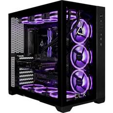 Desktop Computers CLX Set Gaming Desktop Intel Core i9 14900KF 64GB DDR5 2TB NVMe M.2 SSD, 6TB HDD - Black
