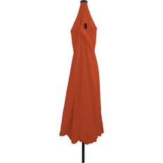 vidaXL Haveparasol Med LED-Lys 395x245 cm Terracotta