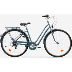 Stadsfiets Dames Elops 120 Laag Frame Blauw