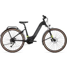 Rock Machine El-stadscyklar Rock Machine Elcykel Crossride Int E500B Matte Black Dark Grey