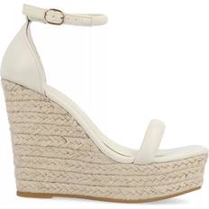 Journee Collection Womens Olesia Wedge Sandals, Medium, Beige Beige