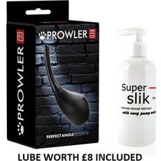 Anal Douches Sex Toys Prowler Prowler Red Perfect Angle Douche Black 310ml Douche Enema + £8 Lube