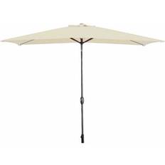 Beige - Stål Parasoll Marbueno 8 Rib Steel Parasol 200x300 cm Beige Polyester 200cm