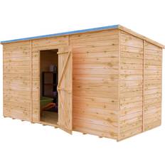 Wood Garden Storage Units Shire Garden Value 12 x 6 Overlap Pent Shed