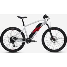 Rockrider VTT Électrique Semi-Rigide 27,5" E-ST 100 Blanc Rouge