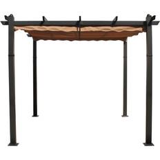 Pergola Taupe 3x3m En Aluminium