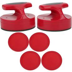 Table Sports Tomtop Jms Hockey Game Table 94MM Slider Pusher Set with 4 Pucks Accessories Red