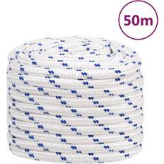 Boating vidaXL Boat Rope White 20 mm 50 m Polypropylene