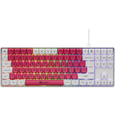 TKL90G Vit Röd Tangentbord Blå Switch