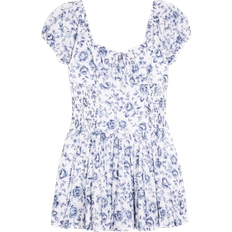 Hollister Sofia Drop-Waist Bubble Skort Dress - Blue Floral