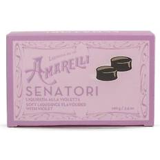 Fødevarer Amarelli Senatori lakridspastil m. viol 100g lilla boks