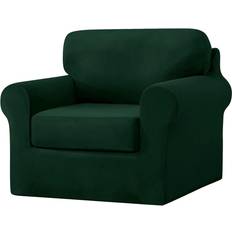 Textiles Ophelia & Co With Separate Seat Cushions And Backrests 80cm H x 120cm W x 85cm D Loose Sofa Cover Green