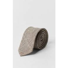 Ties Burton Mens Tweed Tie - Beige