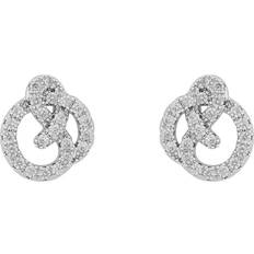 Smycken Snö of Sweden Mayfair Knot Earring - Silver/Clear