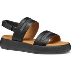 Geox Sandaler Geox Stilfulde Flade Sandaler I Camouflage Design - Sort