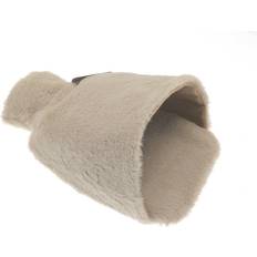 Country Club Foot Hot Water Bottle Plush Faux Fur Natural