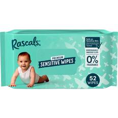 Wipes & Washcloths Rascals Premium Sensitive Baby Wipes 52 Pack