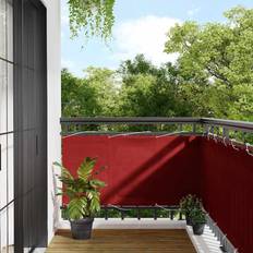Red Balcony Protection vidaXL Balcony Screen Red 75x800 cm 100% Polyester