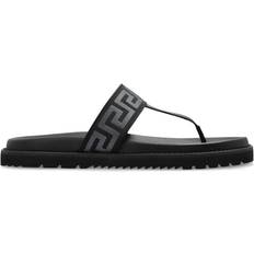 Versace Flip-Flops Versace Greca-Patterned Flip Flops - Black