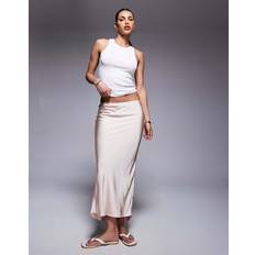 Pink Skirts River Island Womens Satin Maxi Skirt - Pink